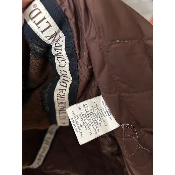 Outback Trading Co jacket men's xxl blue fleece lined zip button imperfect - Picture 12 of 16